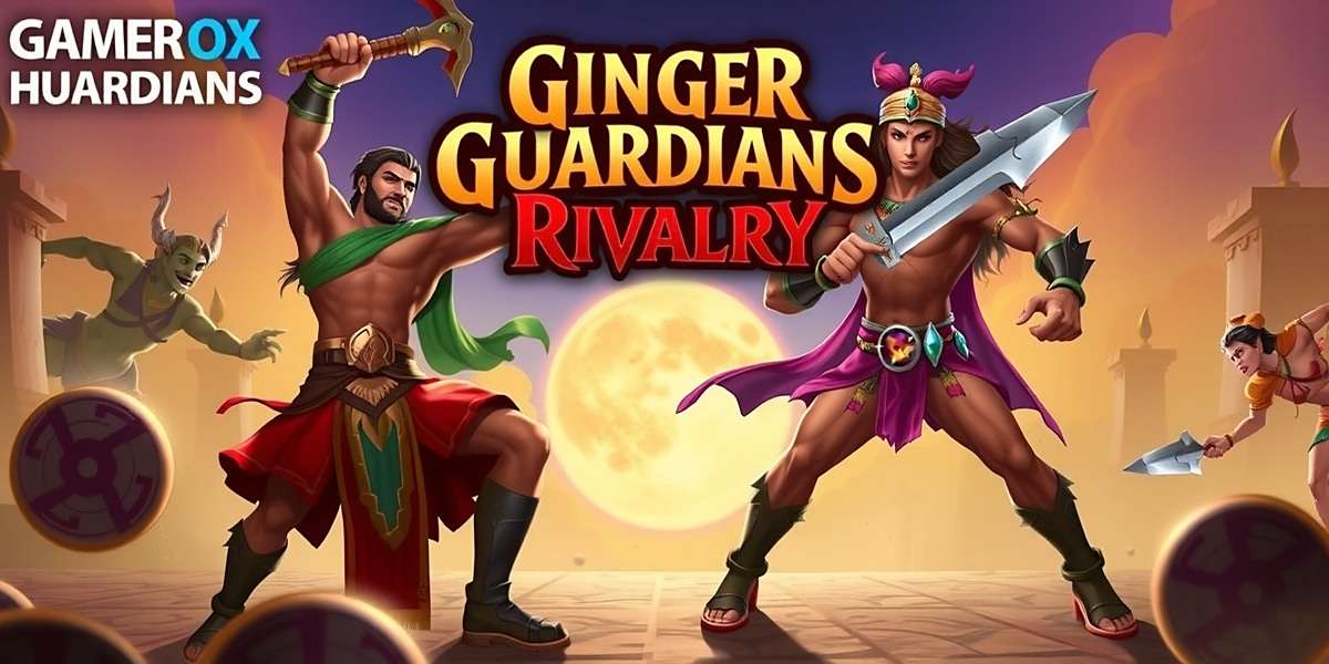 Ginger Guardians Rivalry game cover featuring Indian mythological characters in battle stance